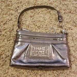 Coach Silver Wristlet